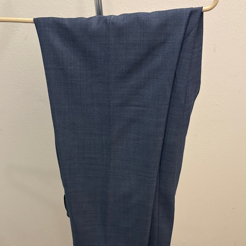 Zanella Navy and White Striped Trousers